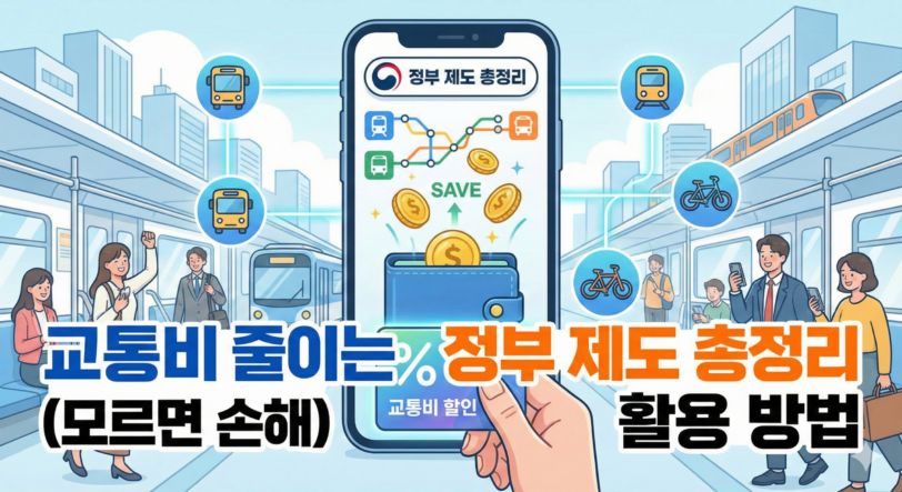 교통비 줄이는 정부 제도 총정리(모르면 손해) 활용 방법